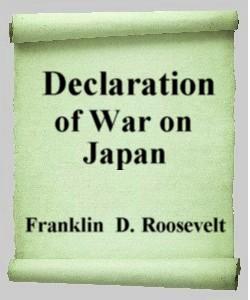 Cover Art for Declaration of War on Japan