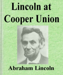 Cover Art for Lincoln at Cooper Union