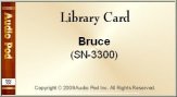 Audio Pod Library Card