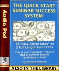 Audio Book The Quick Start Seminar Success System